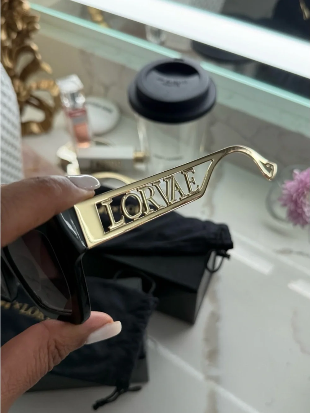 (2) Pair: Lorvae x JT Collab Metal Arm Women's Fashion Sunglasses - Picture 5 of 11